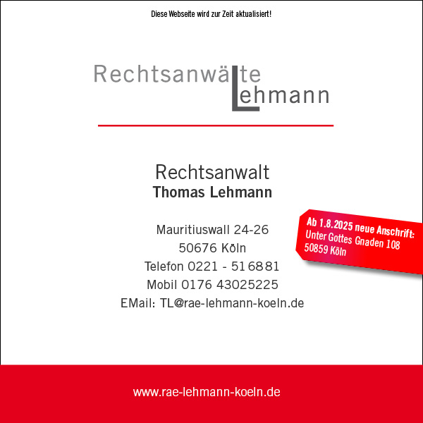 Diese Website wird gerade erstellt – RA Thomas Lehmann